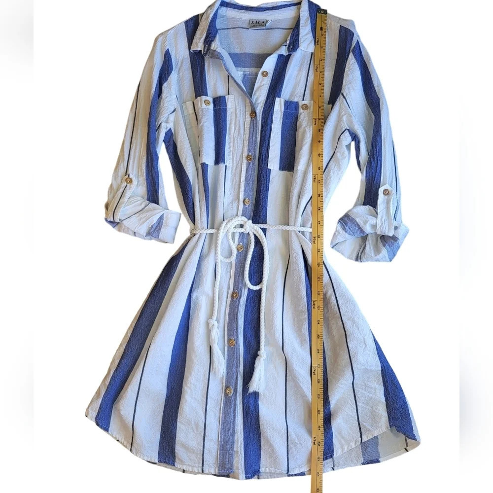 I.M.A. Luxury‎ Collection Grecian Button-up Dress with Rope Belt - Picture 9 of 9